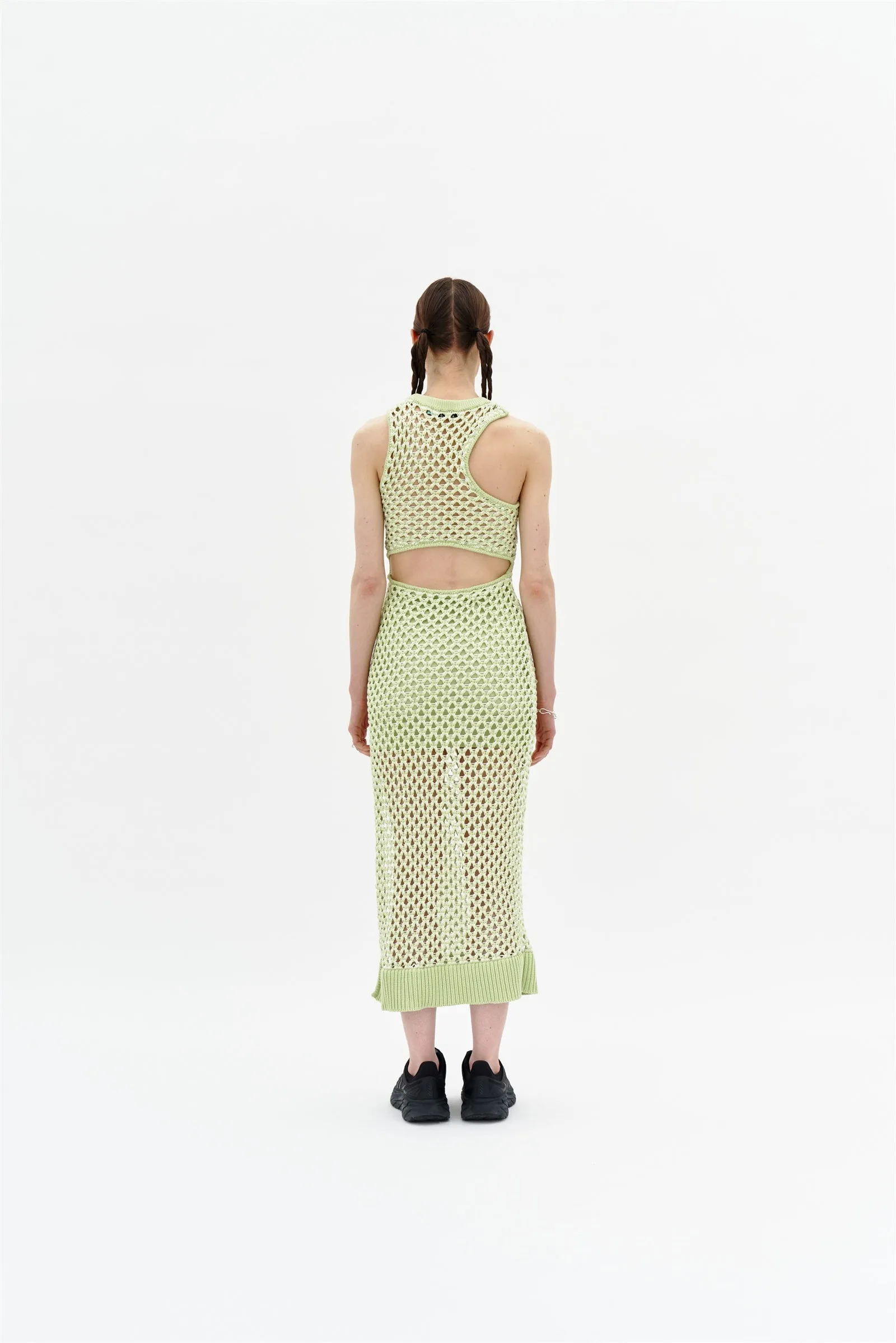 MORGAN CROCHET LONG TANK DRESS