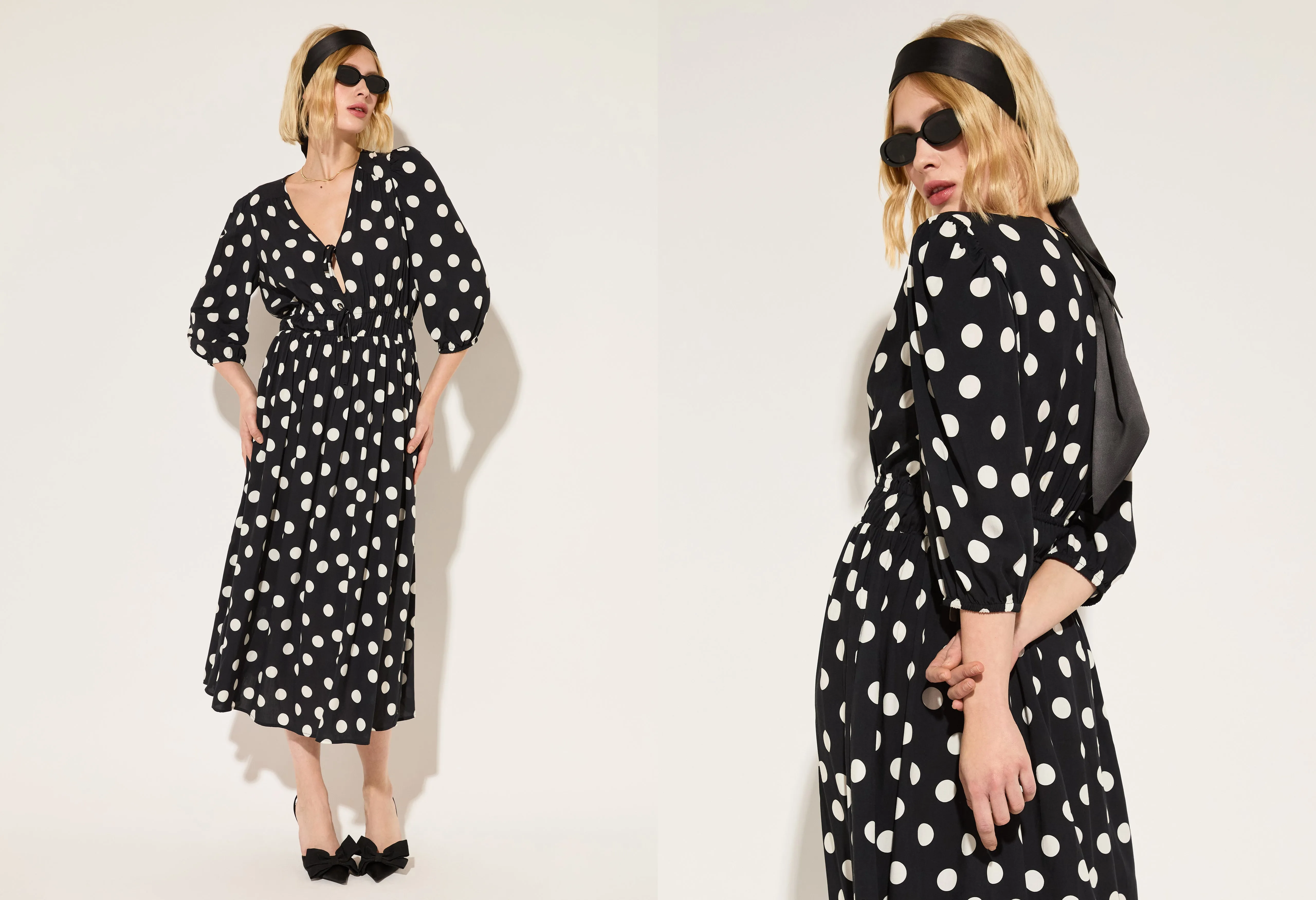 Olesia Printed Midi Dress