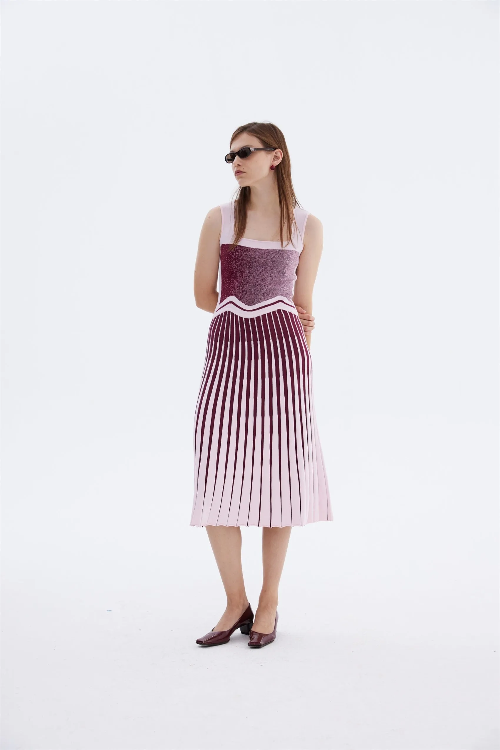 PARLOR WAVY TANK DRESS