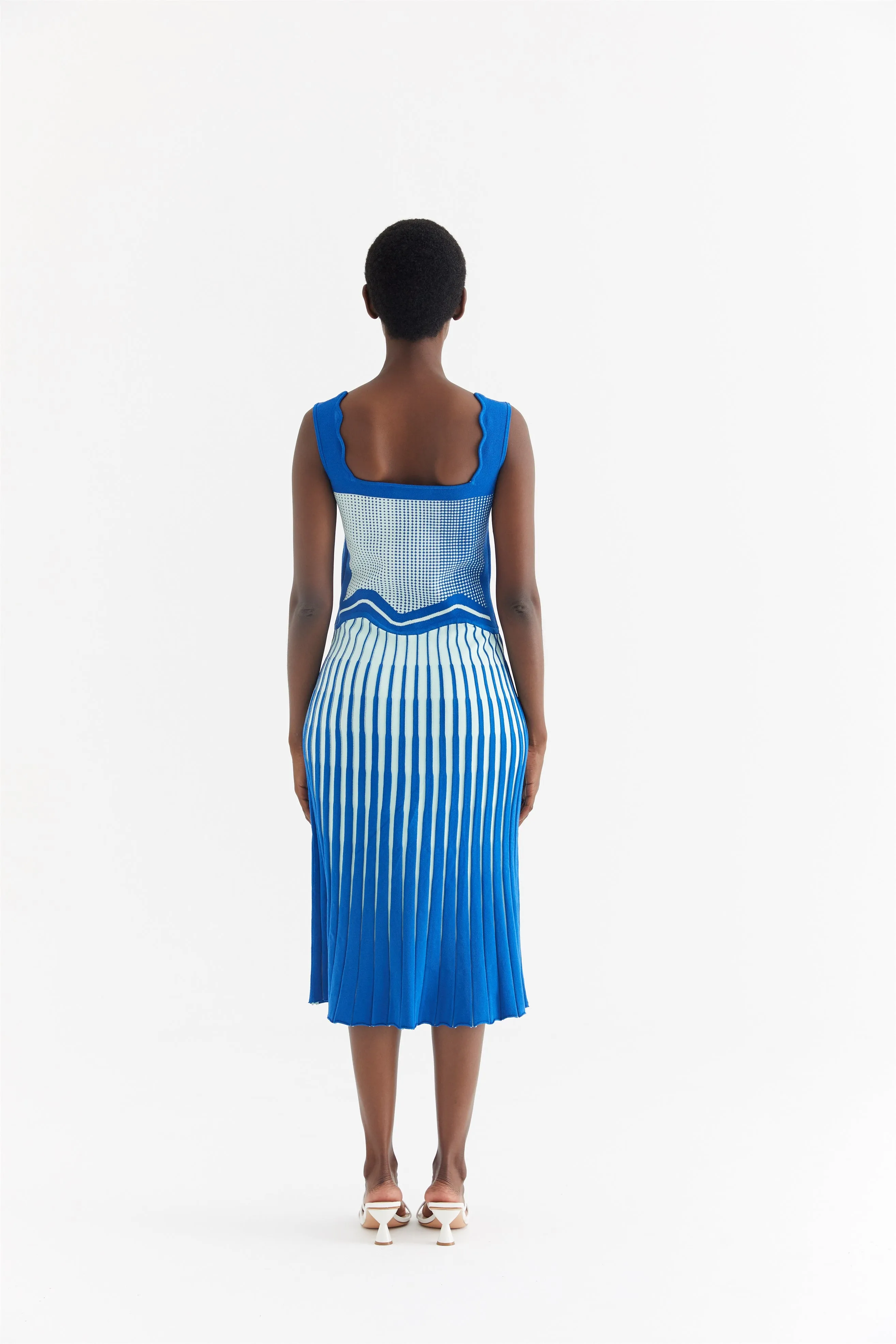 PARLOR WAVY TANK DRESS