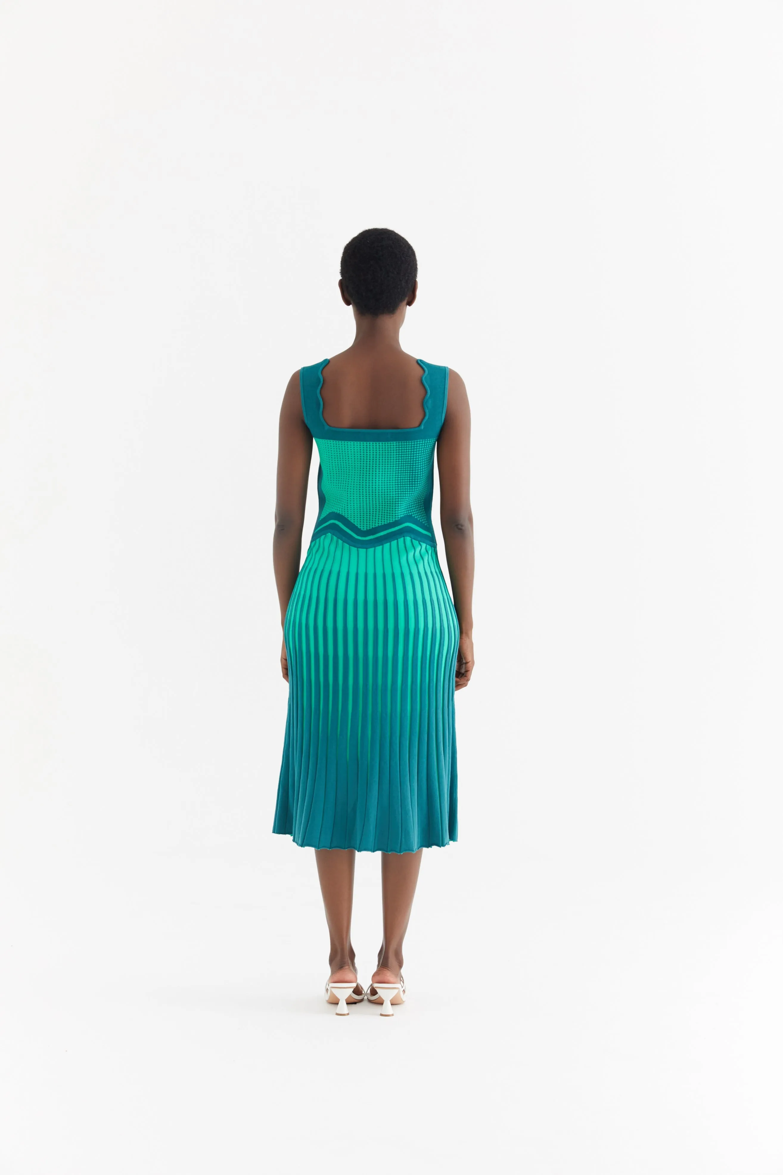 PARLOR WAVY TANK DRESS