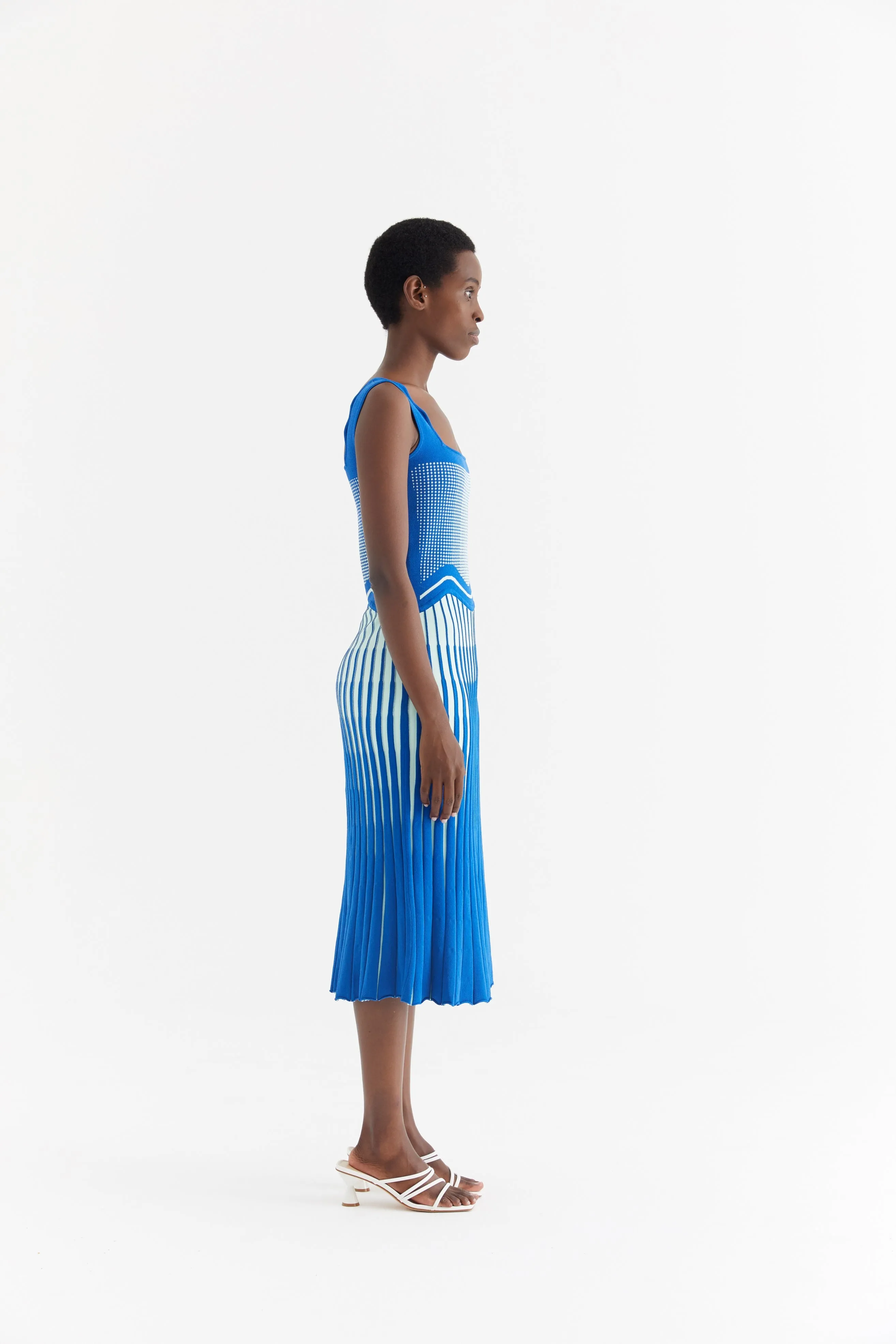 PARLOR WAVY TANK DRESS