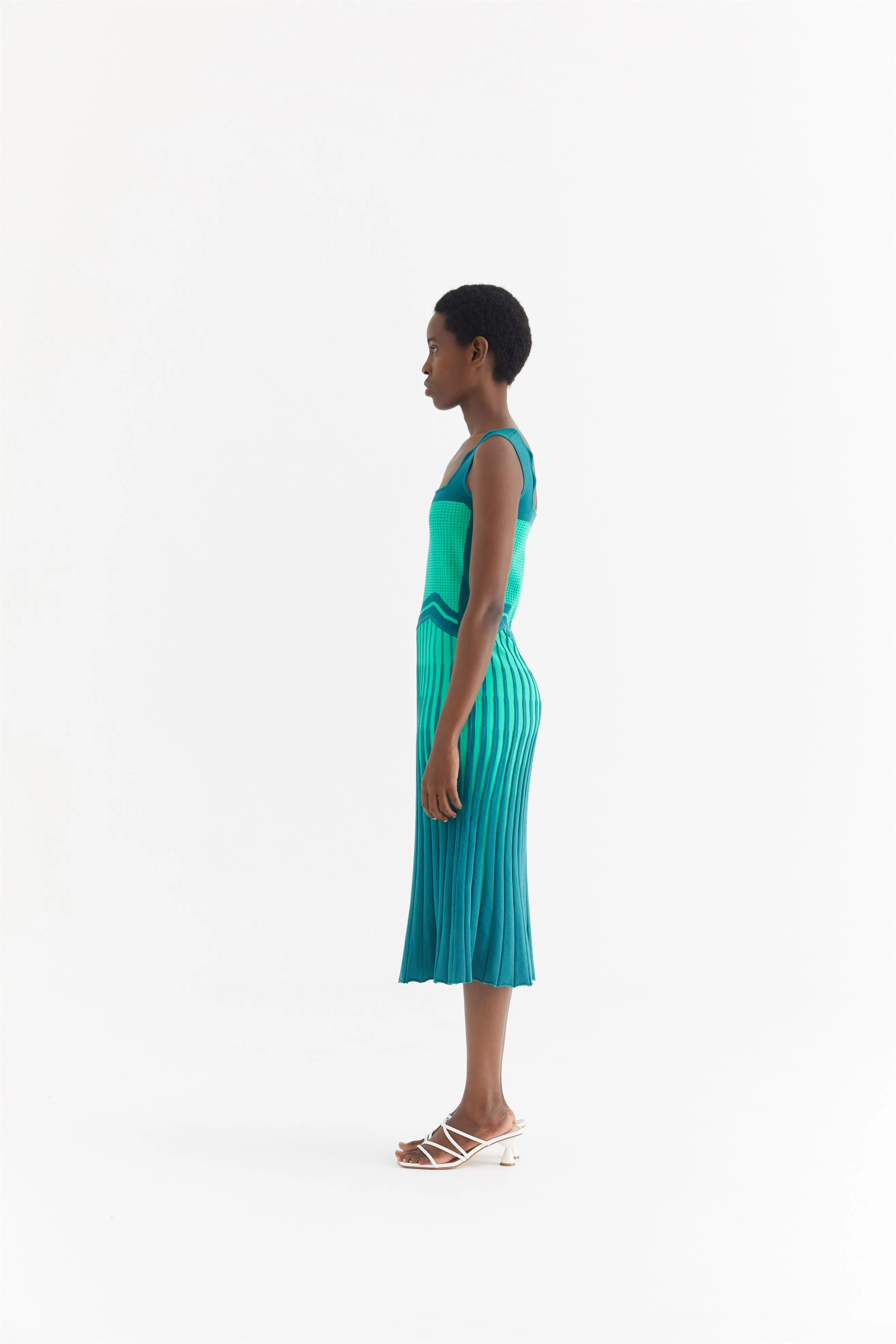 PARLOR WAVY TANK DRESS
