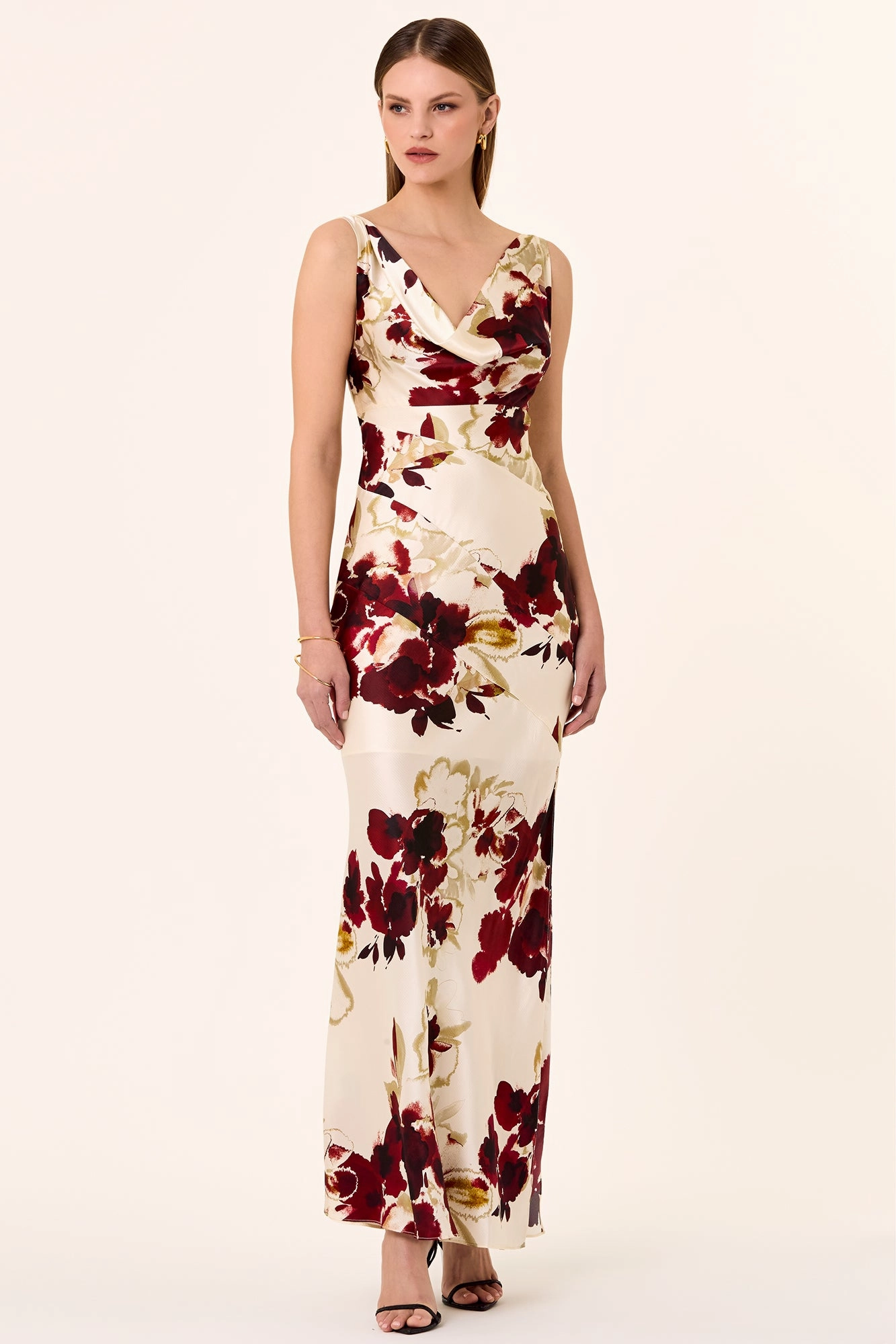Sally Dress - Watercolour Floral Ivory