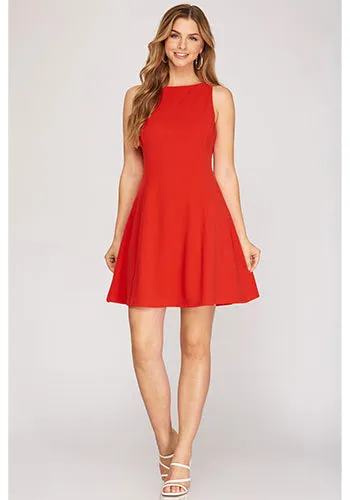 Simple Plan Dress in Red
