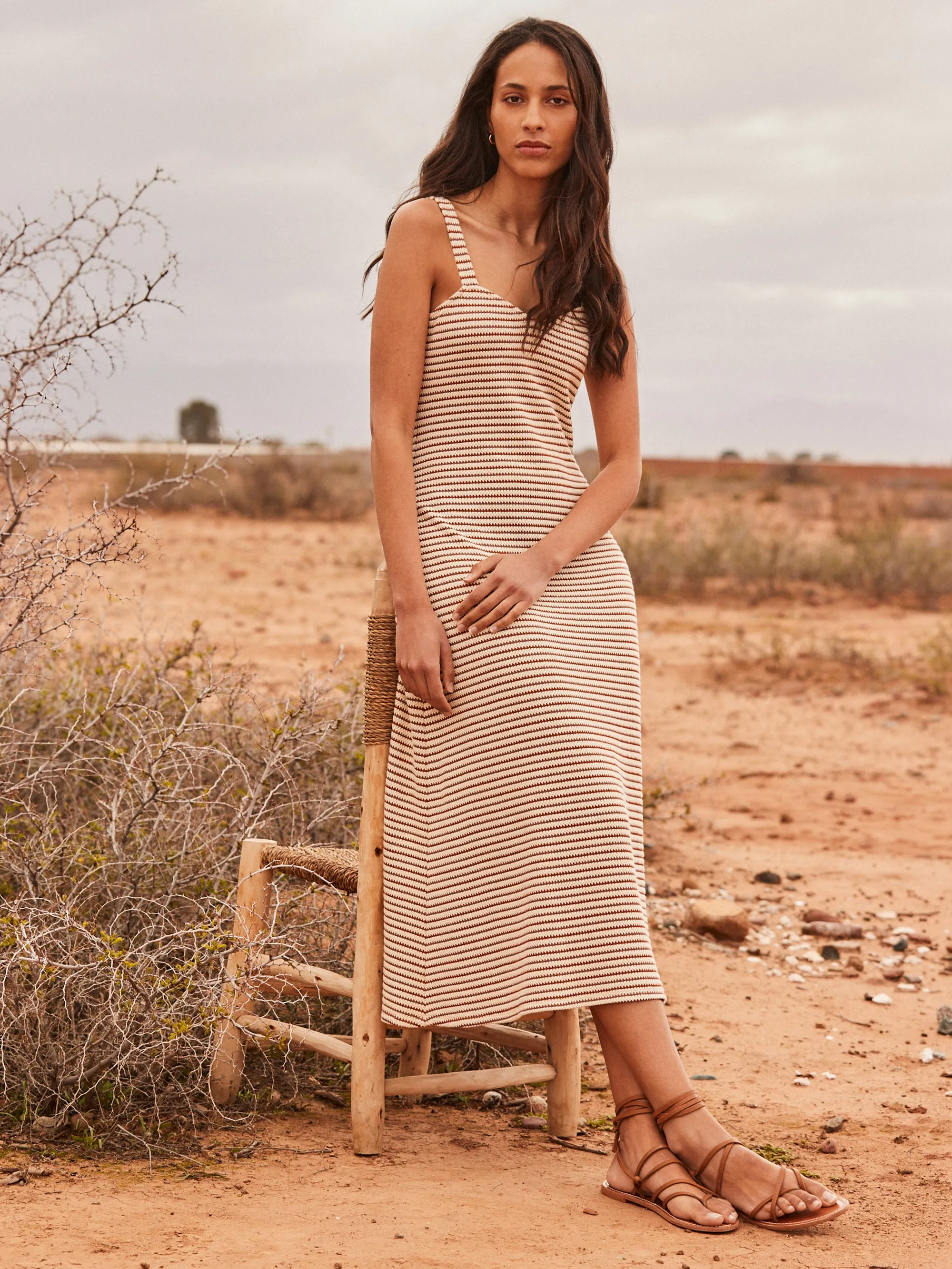 Striped Knitted Dress
