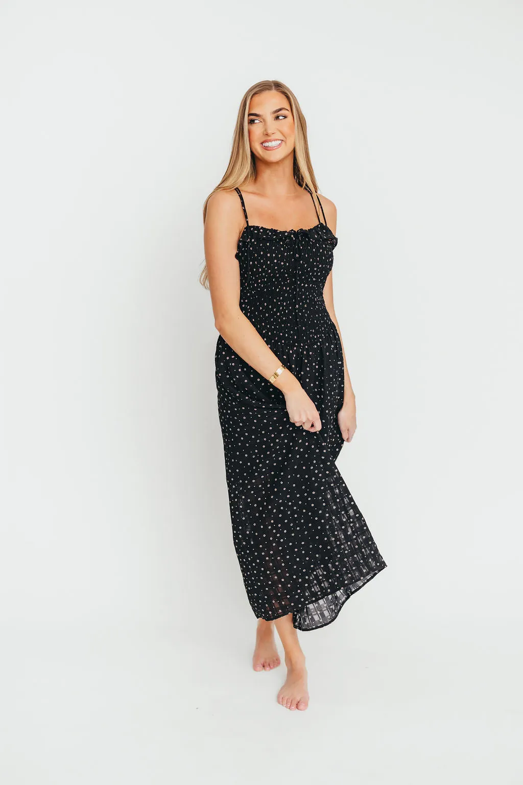 Terry Maxi Dress in Black