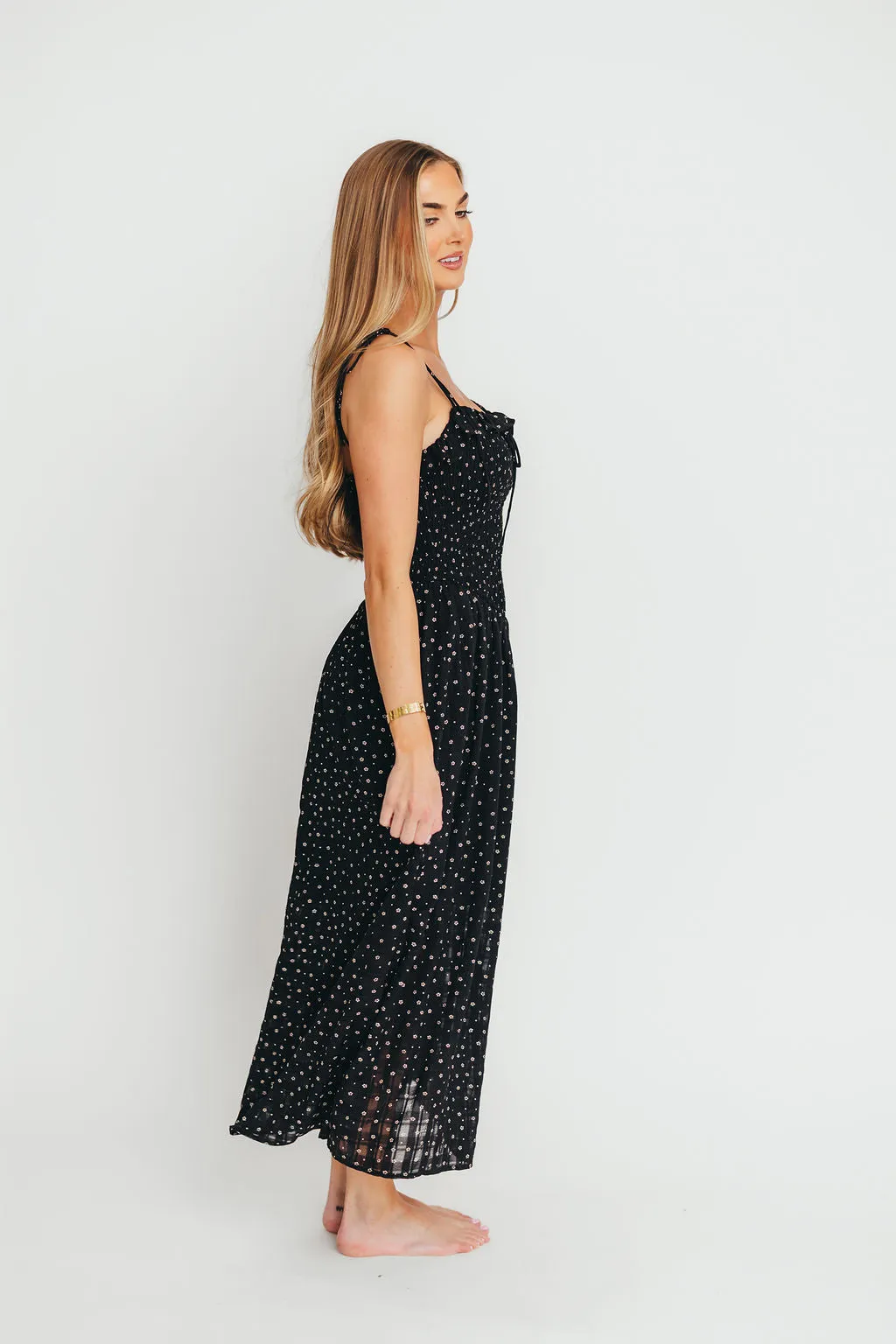 Terry Maxi Dress in Black