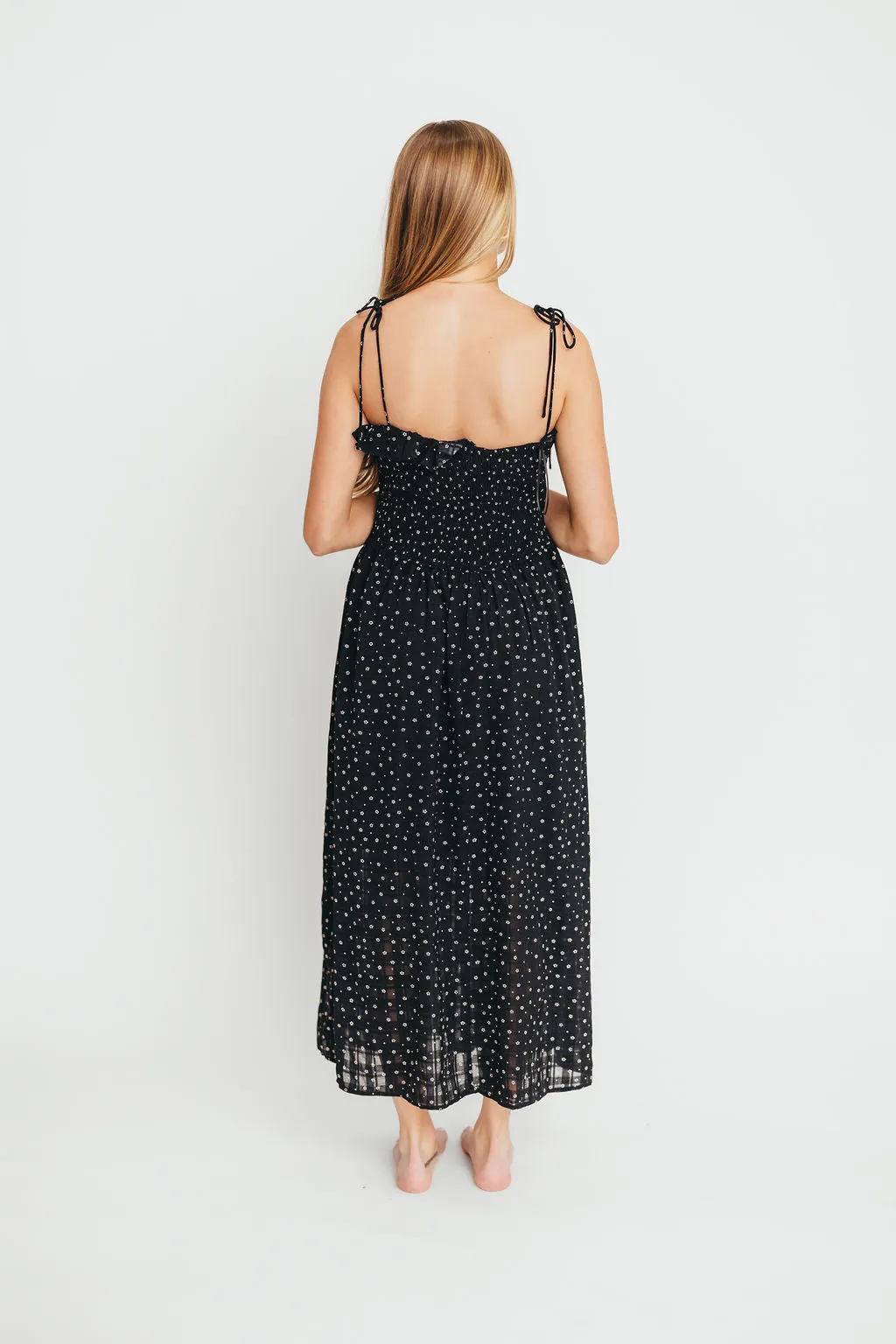 Terry Maxi Dress in Black