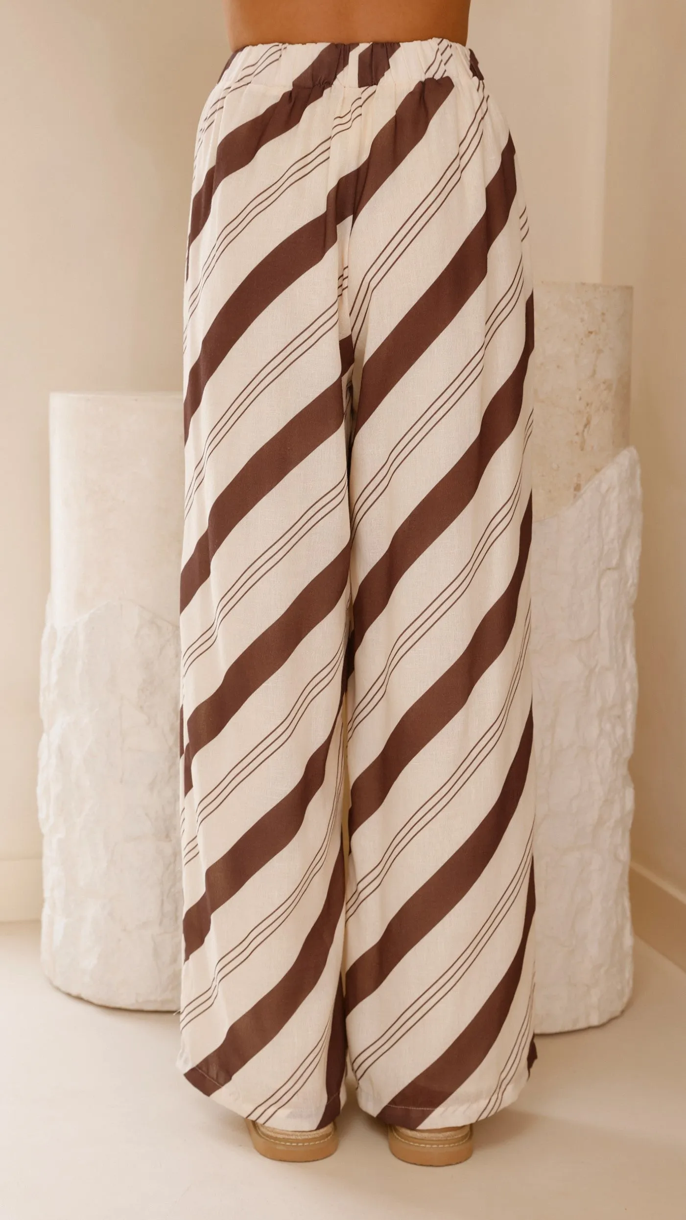 Torrey Wide Leg Pants - Cream/Cacao