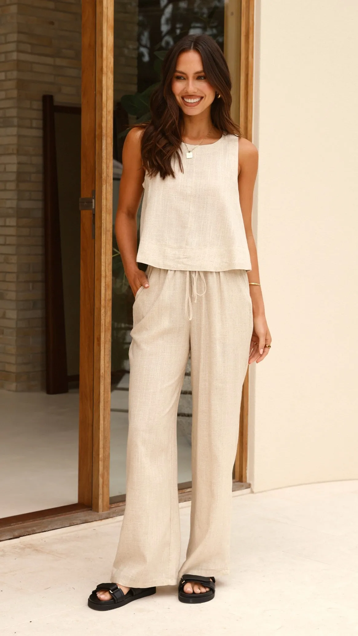 Valene Pants - Natural