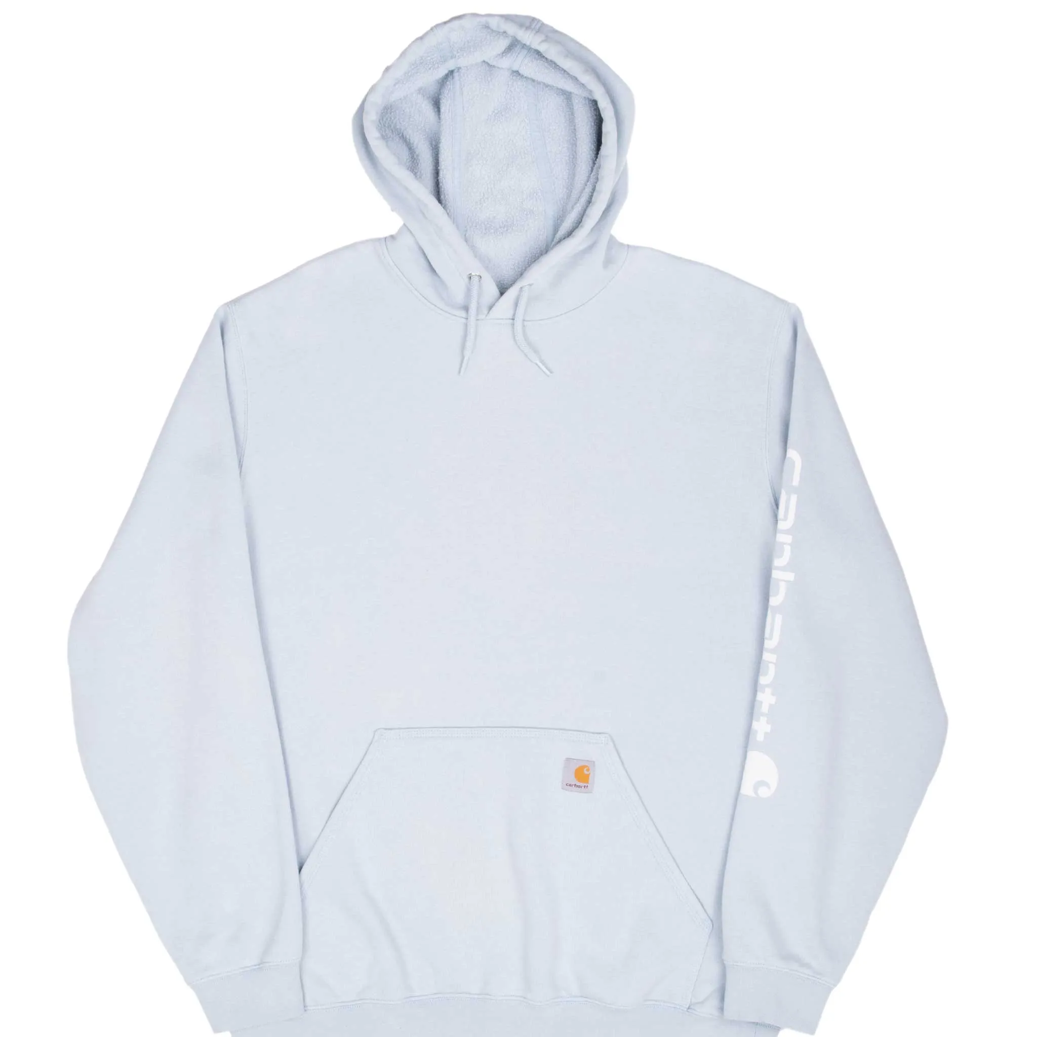 VINTAGE CARHARTT LIGHT BLUE HOODIE SWEATSHIRT 2000S XL TALL