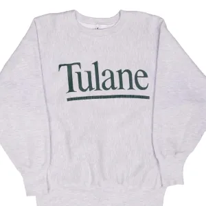 VINTAGE CHAMPION REVERSE WEAVE TULANE UNIVERSITY SWEATSHIRT 1990S MEDIUM