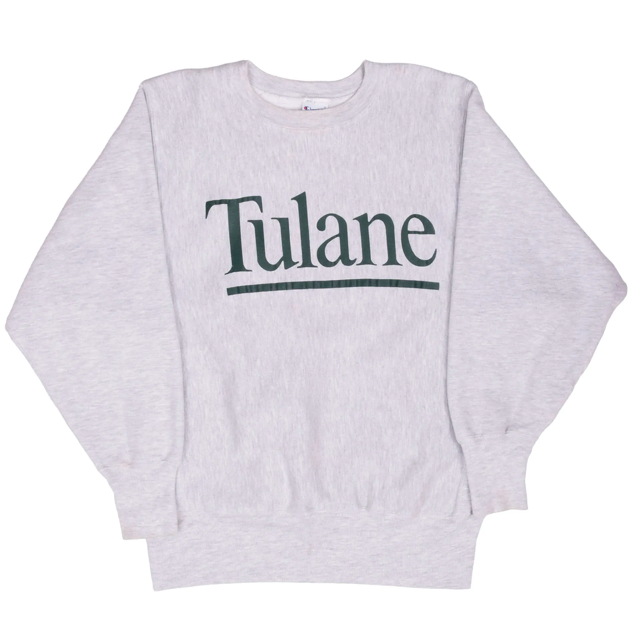 VINTAGE CHAMPION REVERSE WEAVE TULANE UNIVERSITY SWEATSHIRT 1990S MEDIUM