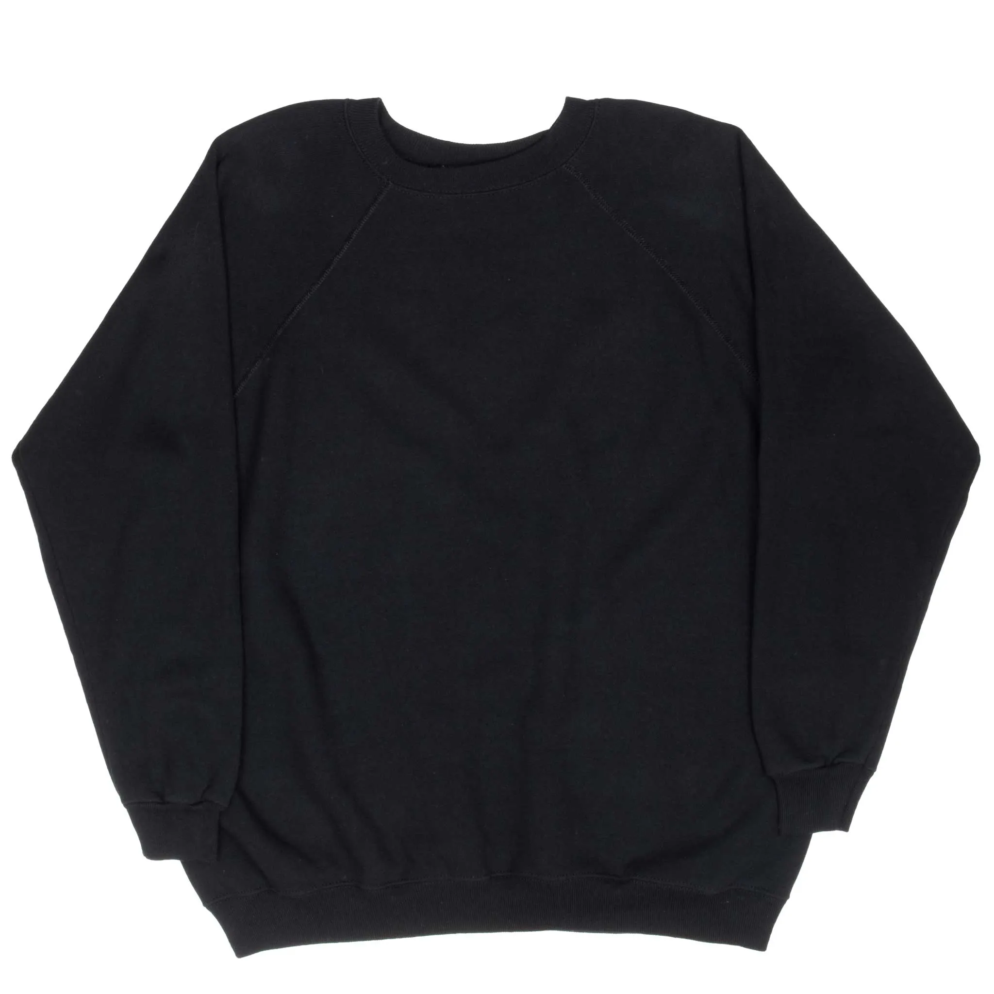 VINTAGE HANES BLANK BLACK SWEATSHIRT 1990S 2XL MADE IN USA