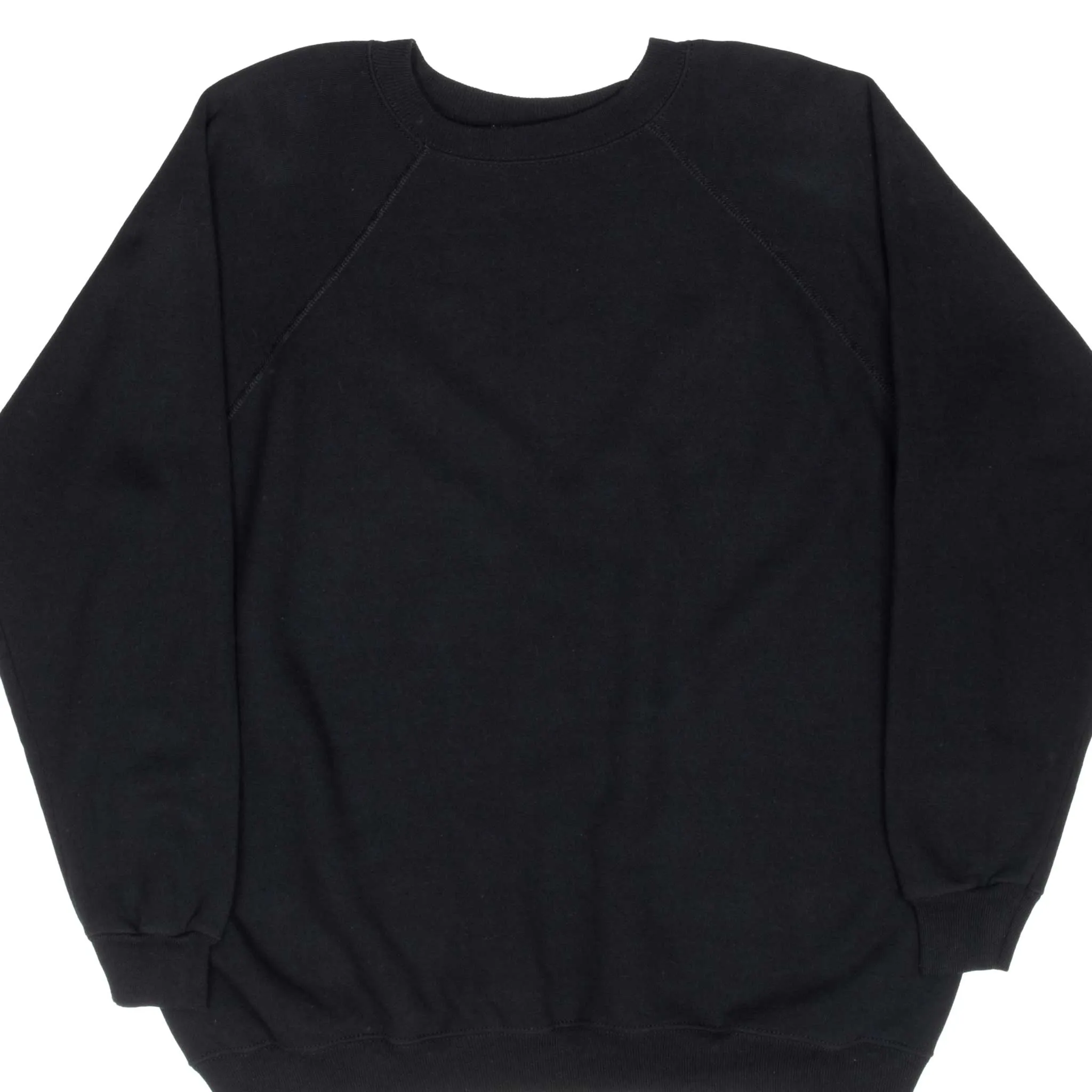 VINTAGE HANES BLANK BLACK SWEATSHIRT 1990S 2XL MADE IN USA