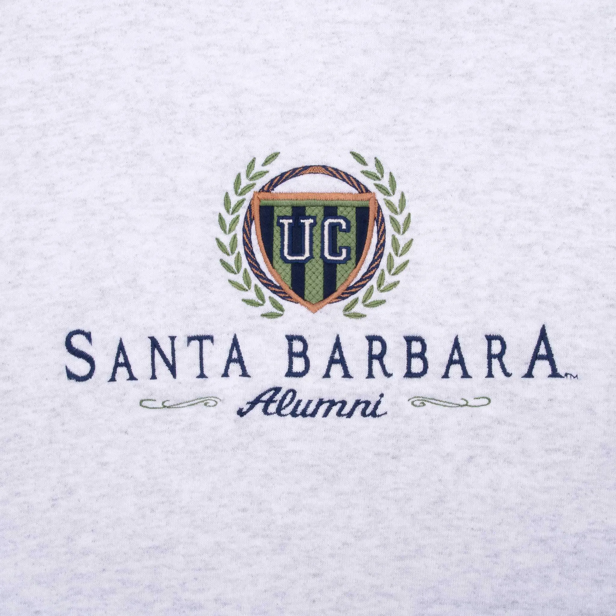 VINTAGE JANSPORT UCSB SANTA BARBARA GREY SWEATSHIRT 1990S XL MADE IN USA