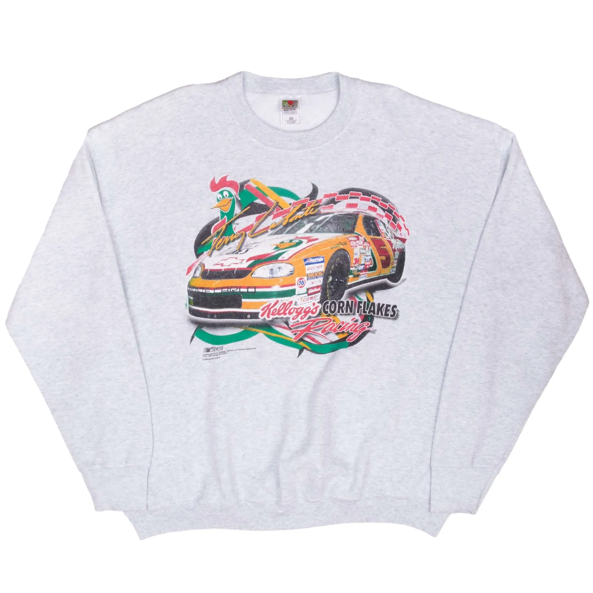 VINTAGE NASCAR TERRY LABONTE KELLOGG'S SWEATSHIRT 1999 2XL