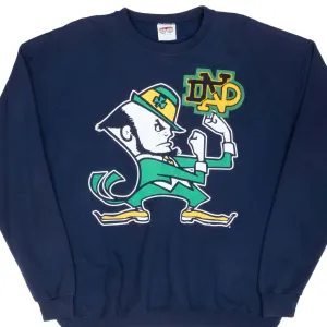 VINTAGE NCAA NOTRE DAME FIGHTING IRISH SWEATSHIRT 1990S XL MADE IN USA