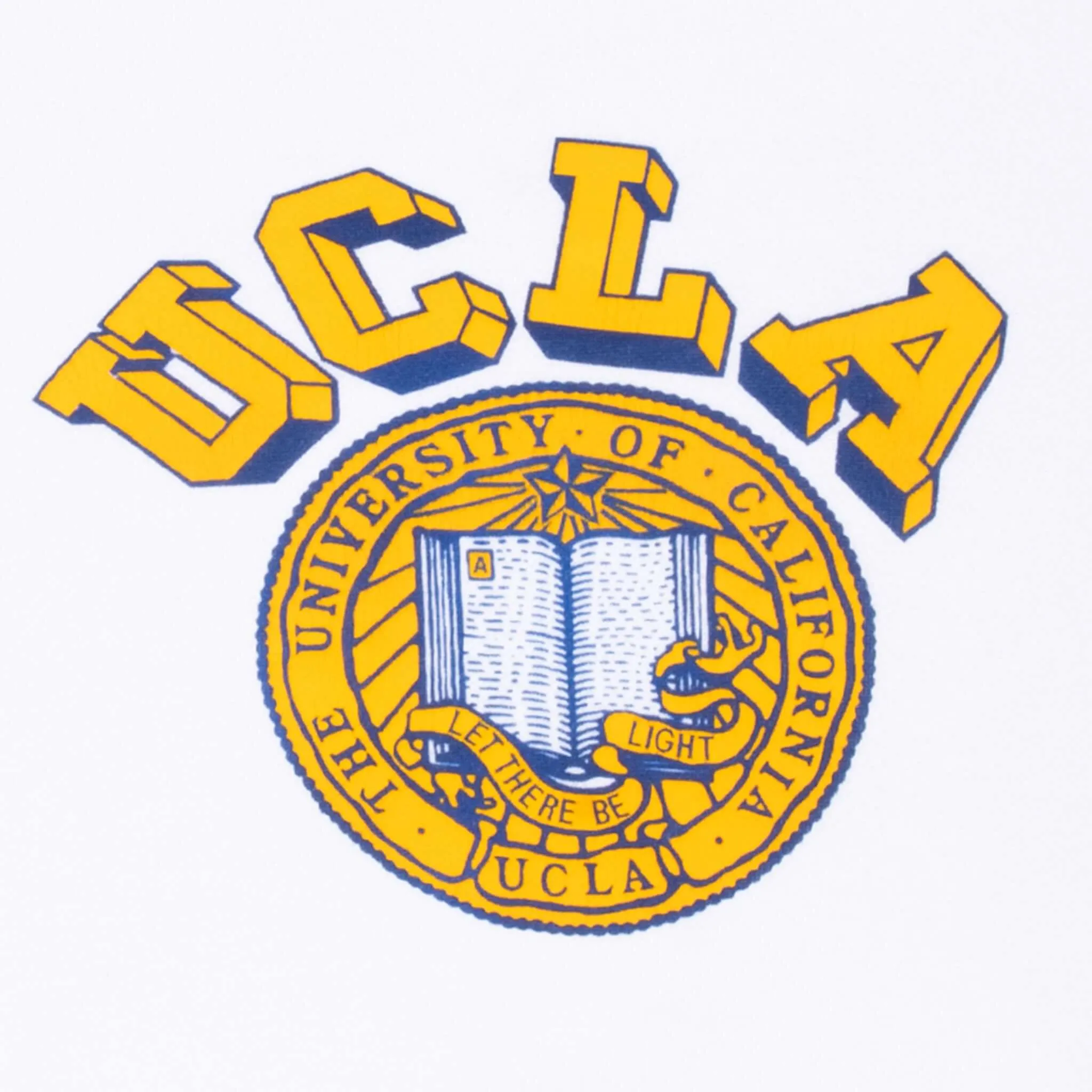 VINTAGE NCAA UCLA WHITE SWEATSHIRT 1980S LARGE MADE IN USA