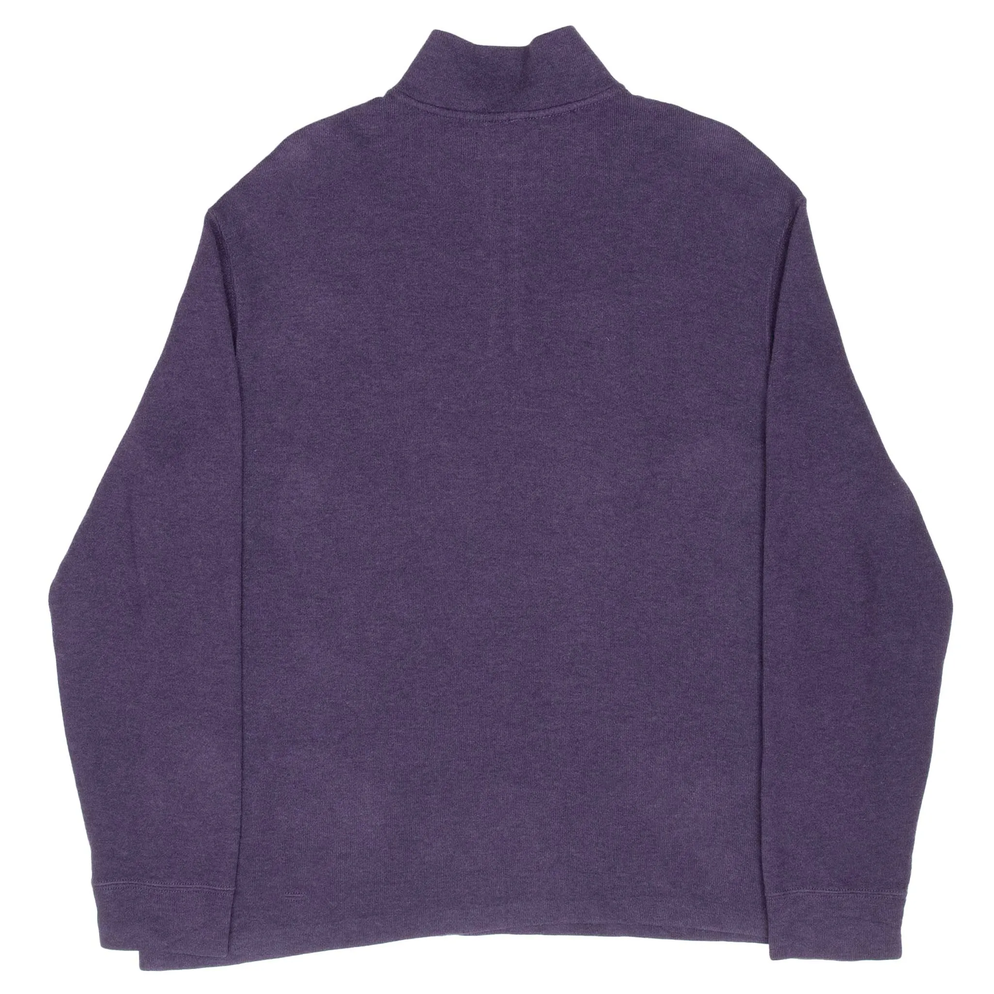 VINTAGE RALPH LAUREN PURPLE QUARTER ZIP SWEATER XL 1990S