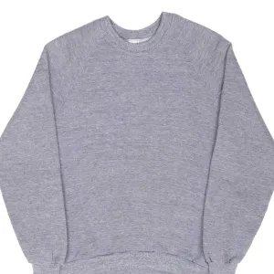 VINTAGE SPORTSWEAR TRI BLEND CREWNECK GREY SWEATSHIRT 1970S MEDIUM MADE USA