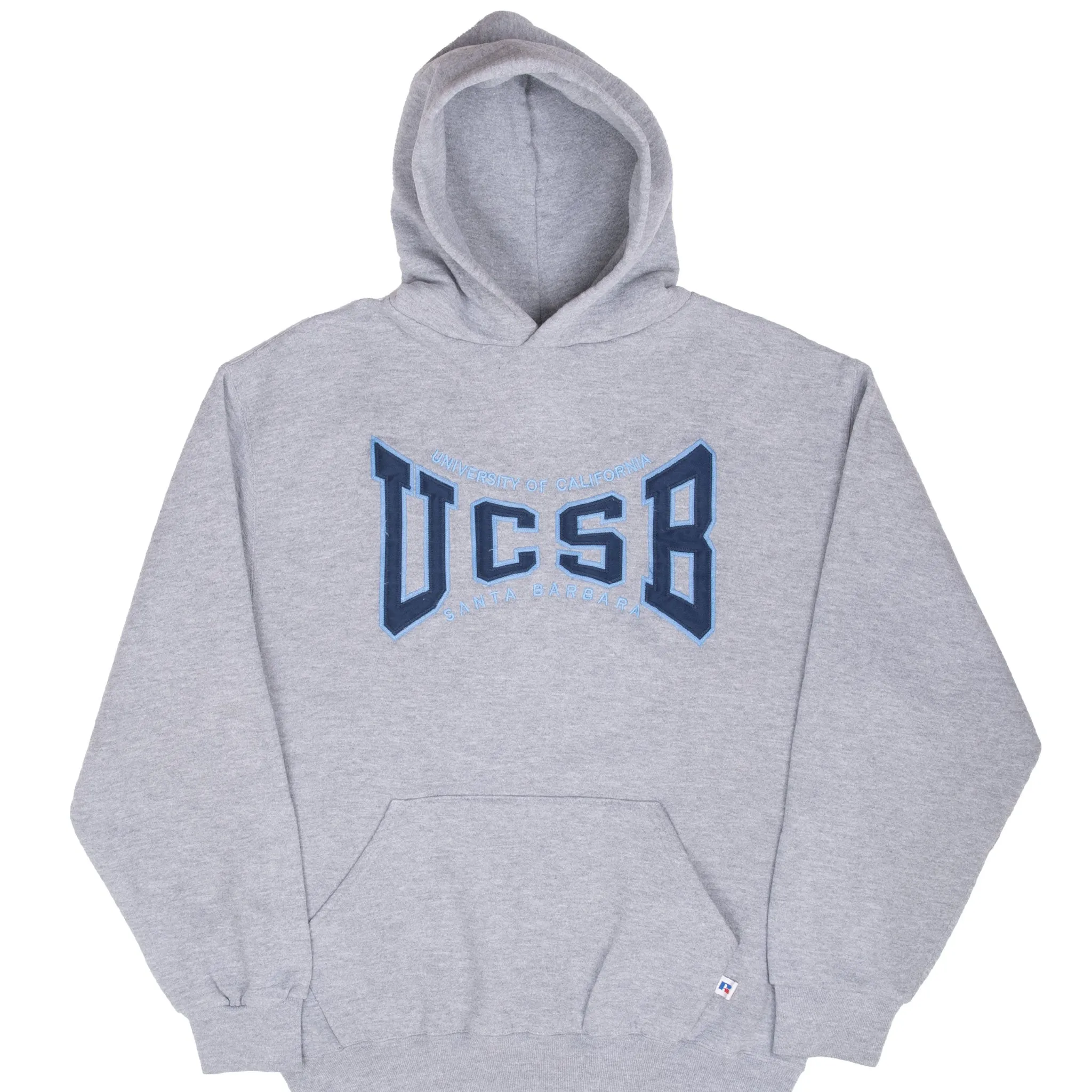 VINTAGE UCSB SANTA BARBARA UNIVERSITYRUSSEL HOODIE SWEATSHIRT 1990S MEDIUM