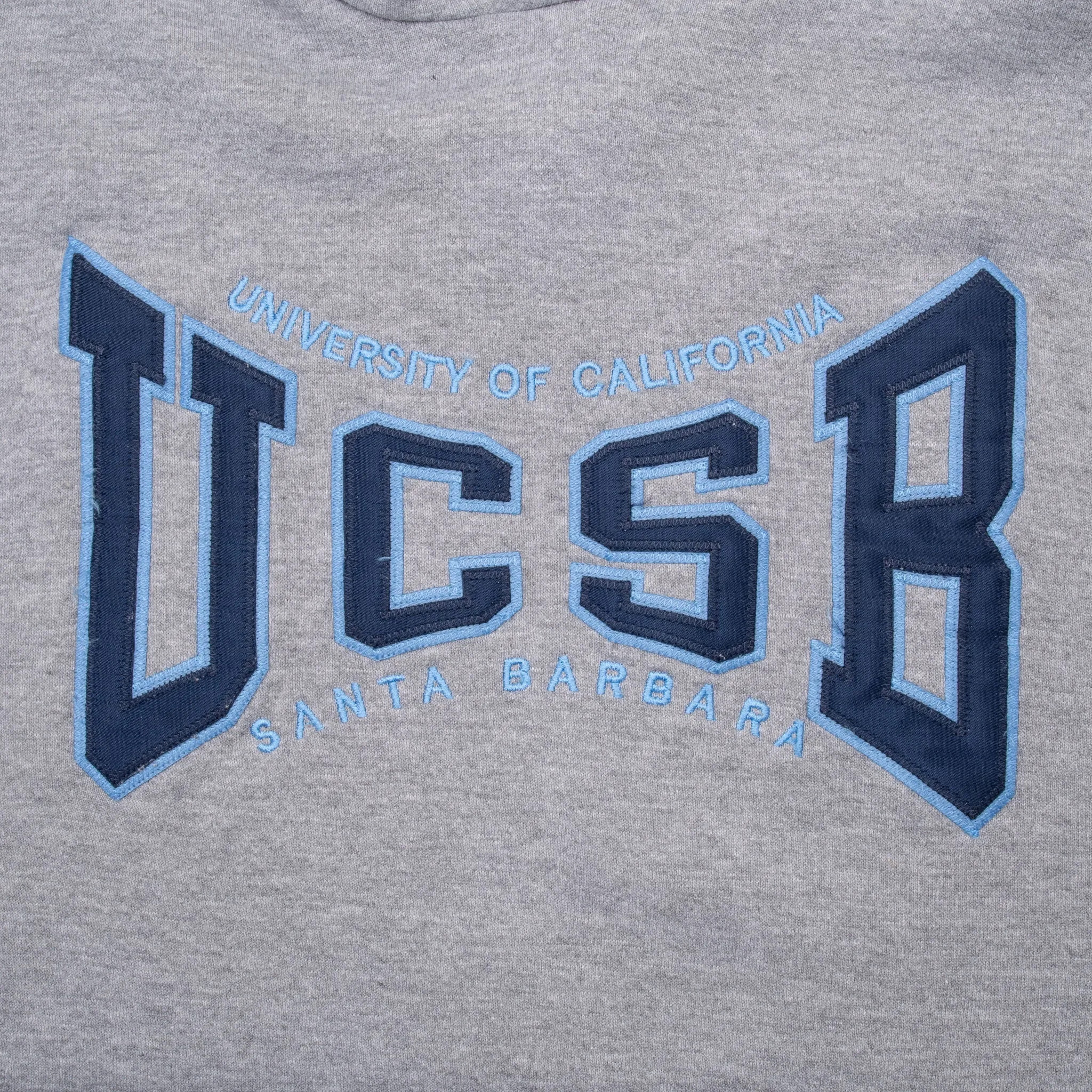 VINTAGE UCSB SANTA BARBARA UNIVERSITYRUSSEL HOODIE SWEATSHIRT 1990S MEDIUM