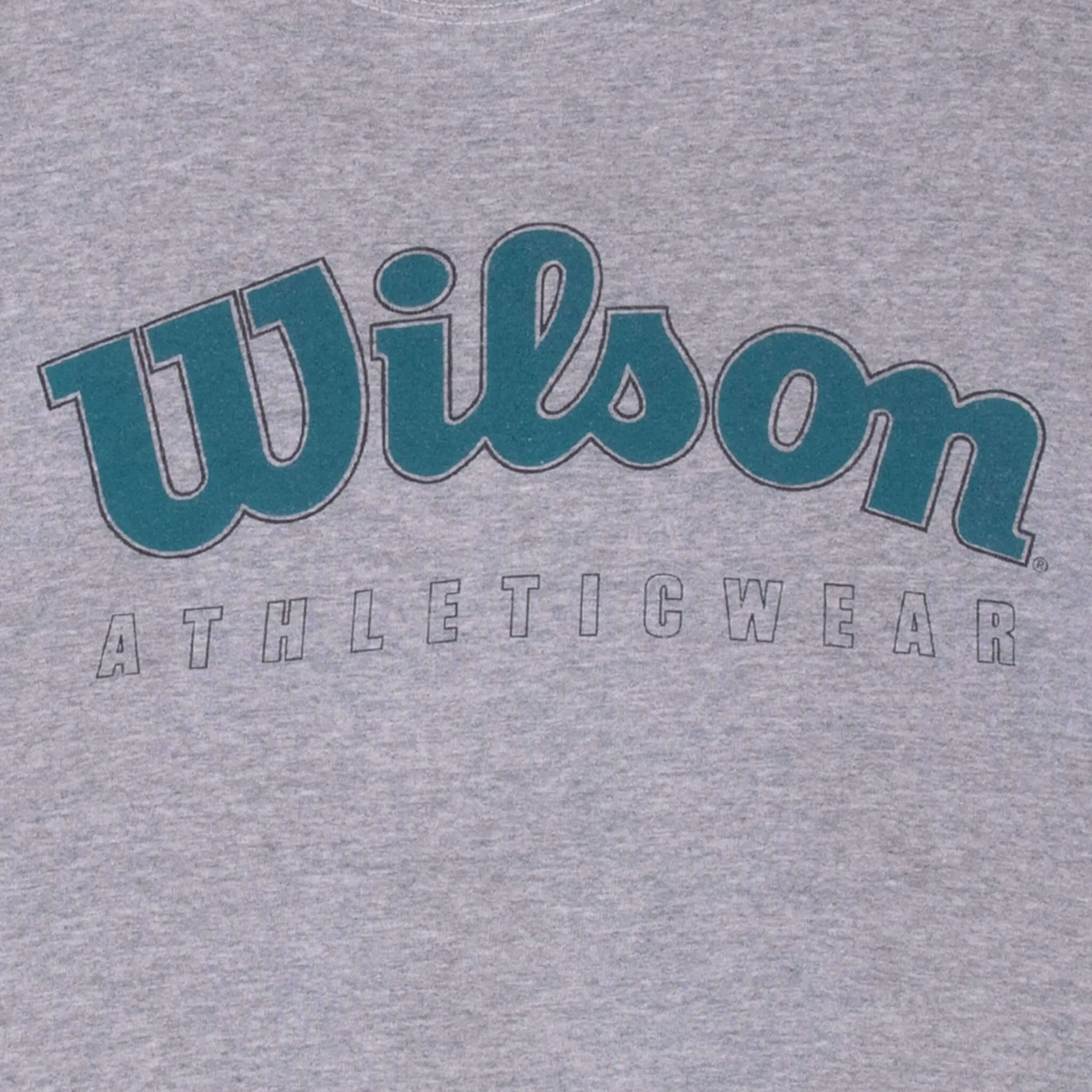VINTAGE WILSON BLUE SWEATSHIRT 1990S LARGE MADE IN USA