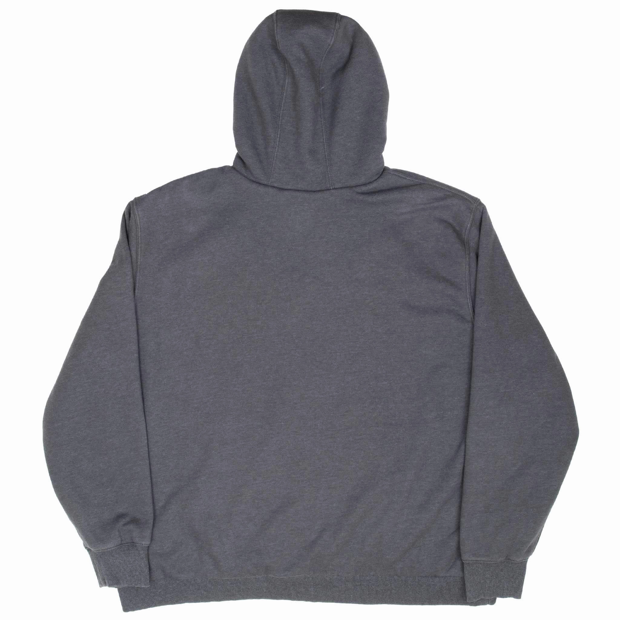 VINTAGE CARHARTT HEAVYWEIGHT SHERPA LINED FULL ZIP GREY HOODIE SWEATSHIRT 2XL