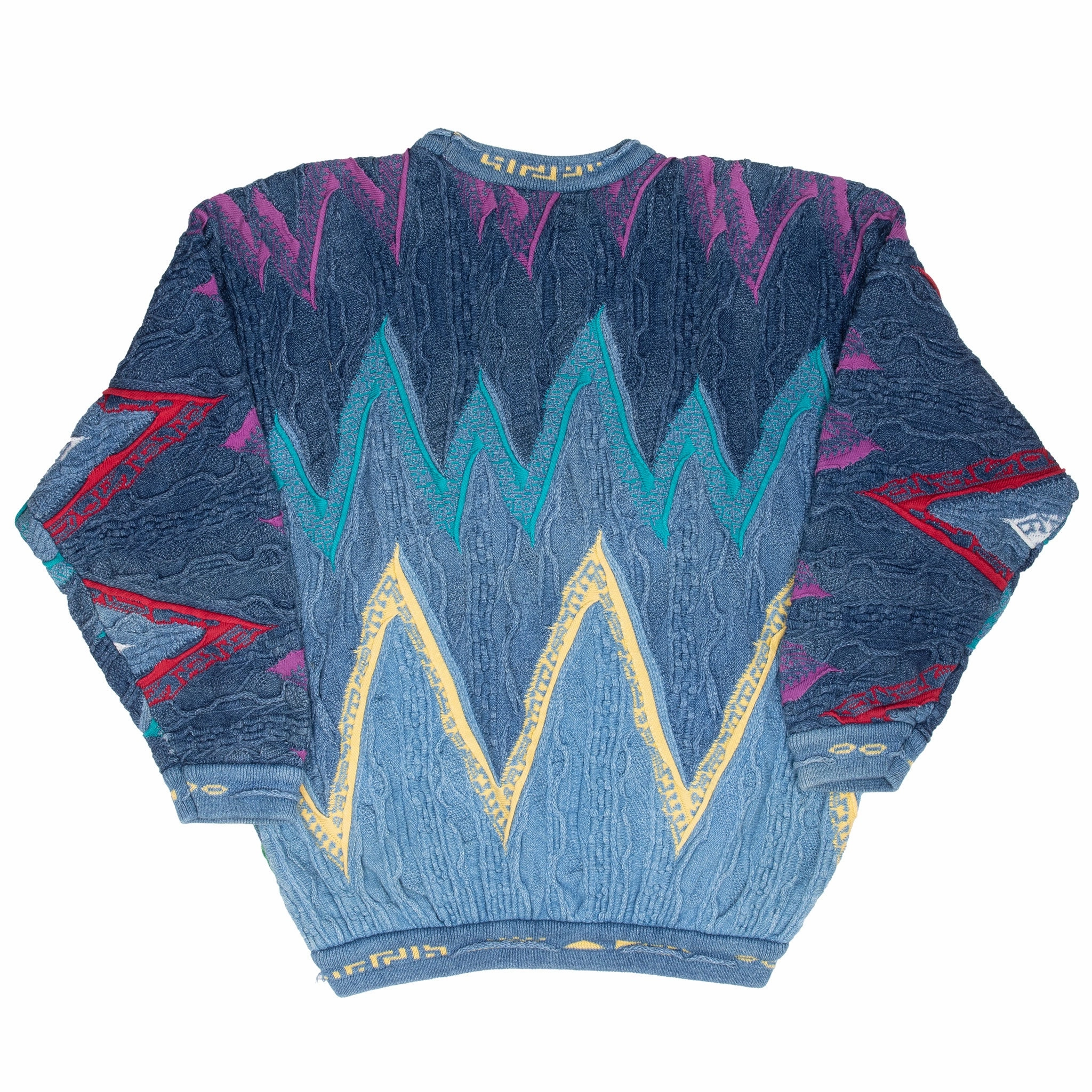VINTAGE COOGI BLUES KNIT SWEATSHIRT XL 1990S MADE IN AUSTRALIA
