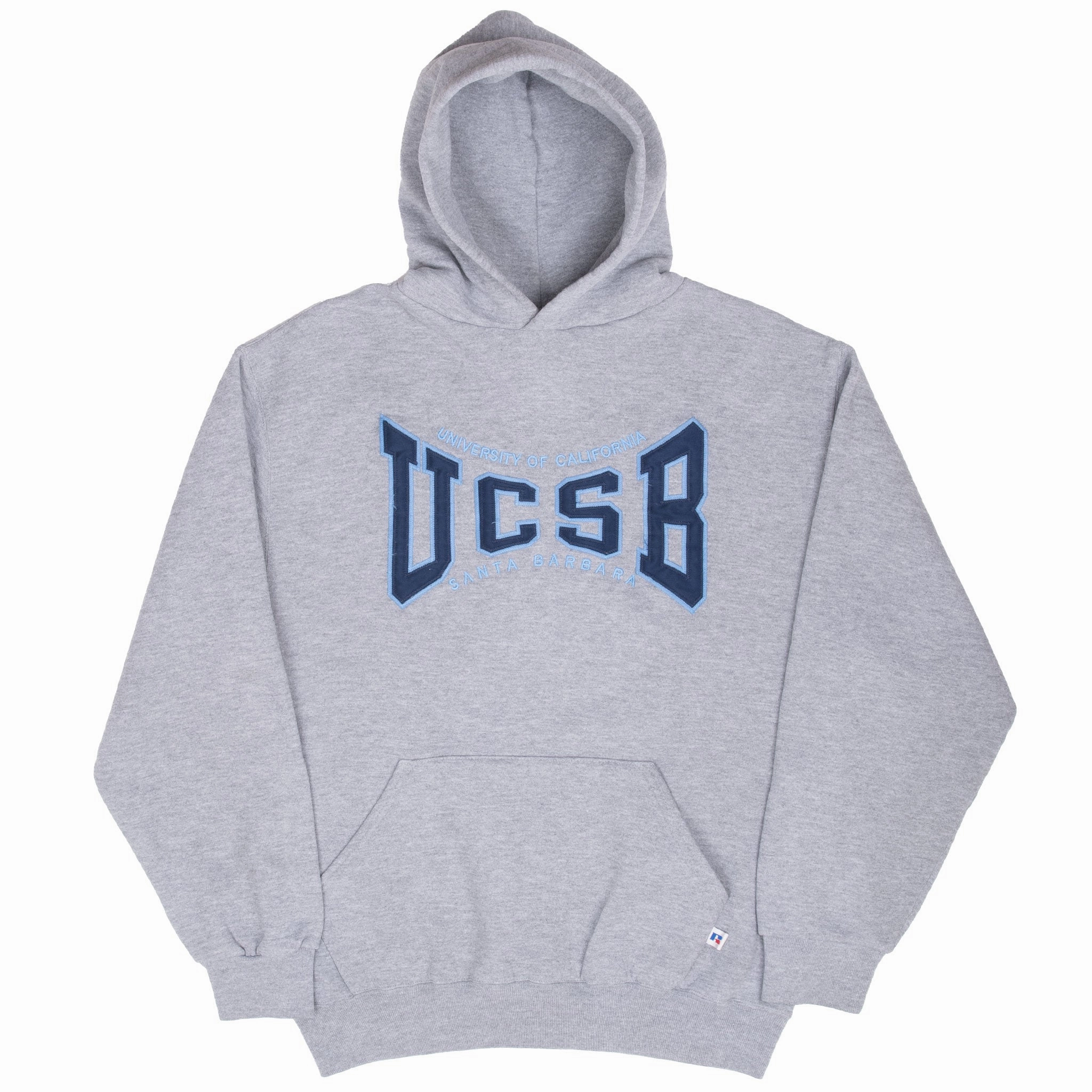 VINTAGE UCSB SANTA BARBARA UNIVERSITYRUSSEL HOODIE SWEATSHIRT 1990S MEDIUM