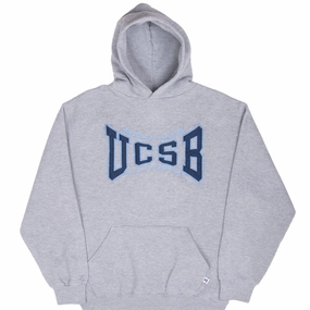VINTAGE UCSB SANTA BARBARA UNIVERSITYRUSSEL HOODIE SWEATSHIRT 1990S MEDIUM