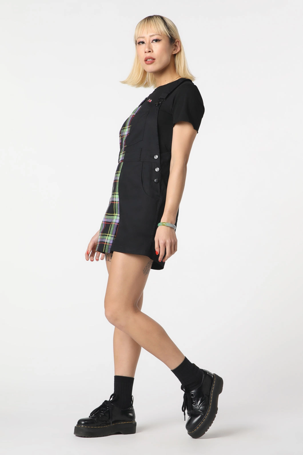 Vivid Tartan Goth Overall
