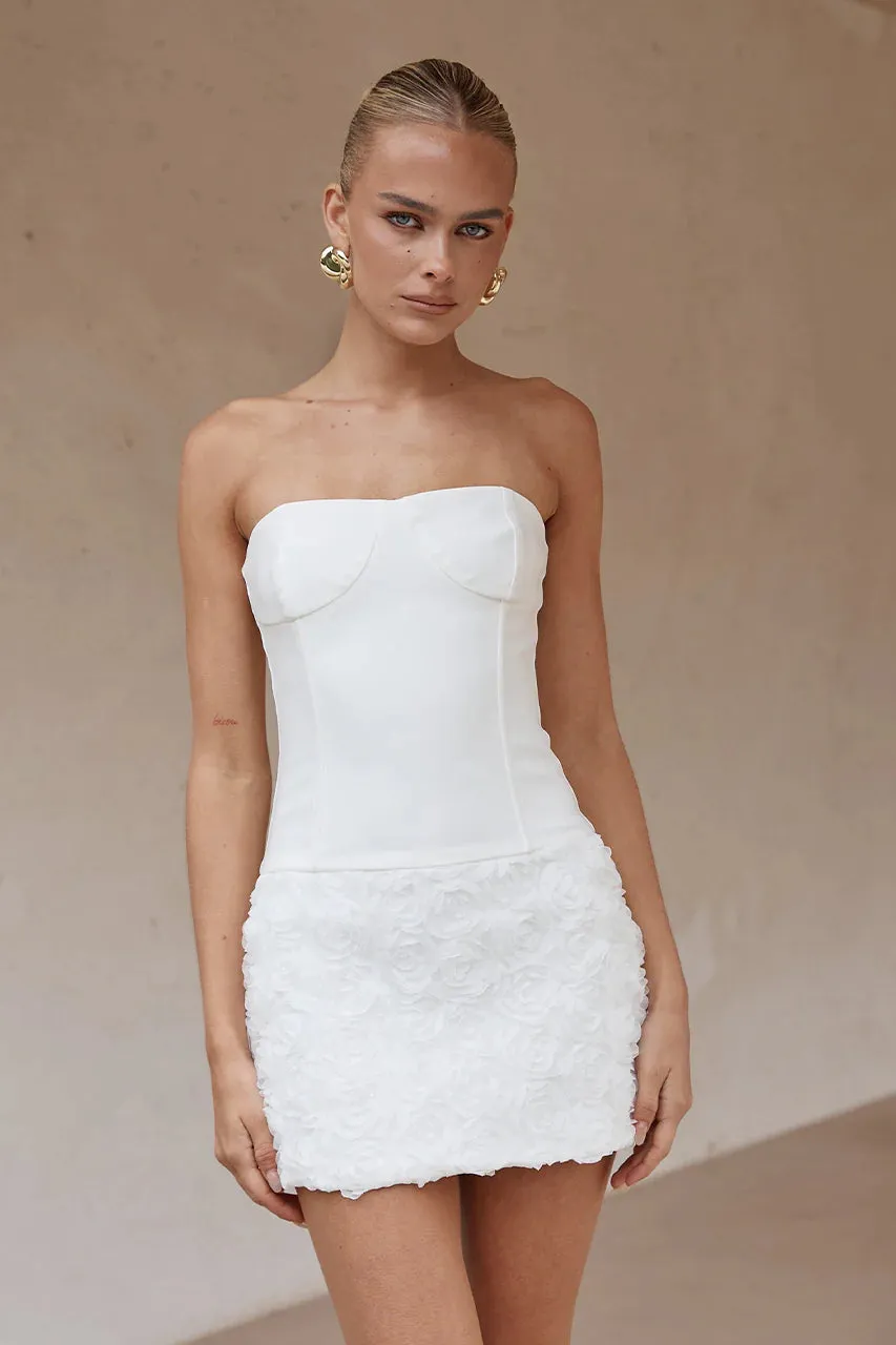 WHITE RIANI MINI DRESS